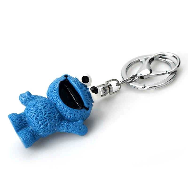 Sesame Street Toy Figures Elmo Cookie Monster Trinkets Keychain