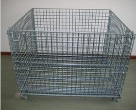 Wire Mesh Container with Galvanized Steel Cage