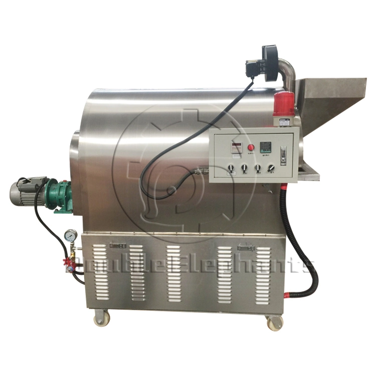 Stainless Steel Electric Sesame / Soybean / Cocoa Bean Roaster Machine