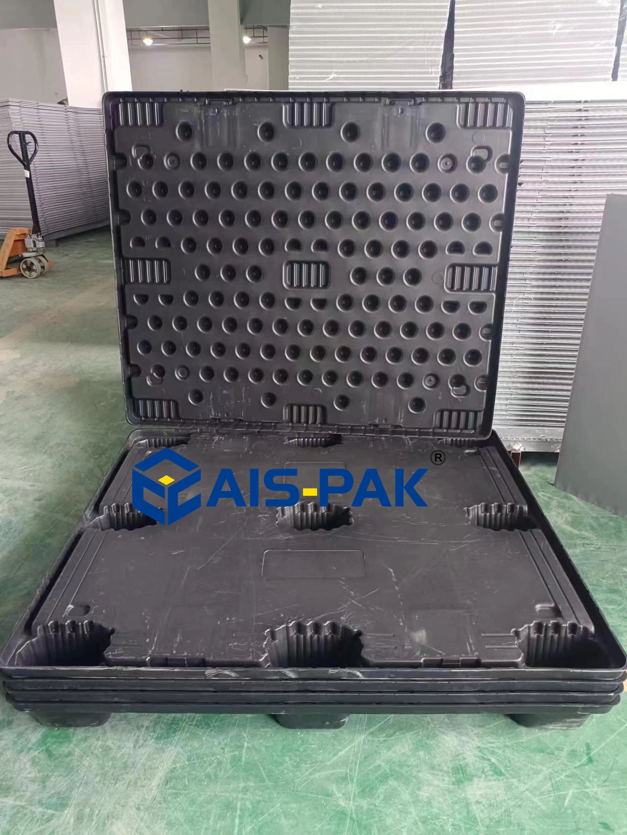 AIS-Pak Heavy Duty Industrial plástico Honeycomb contenedor de palets para auto Embalaje de piezas