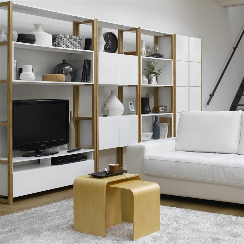 Promotional Top Quality New Modern Design Wooden TV Stand with Storage Case