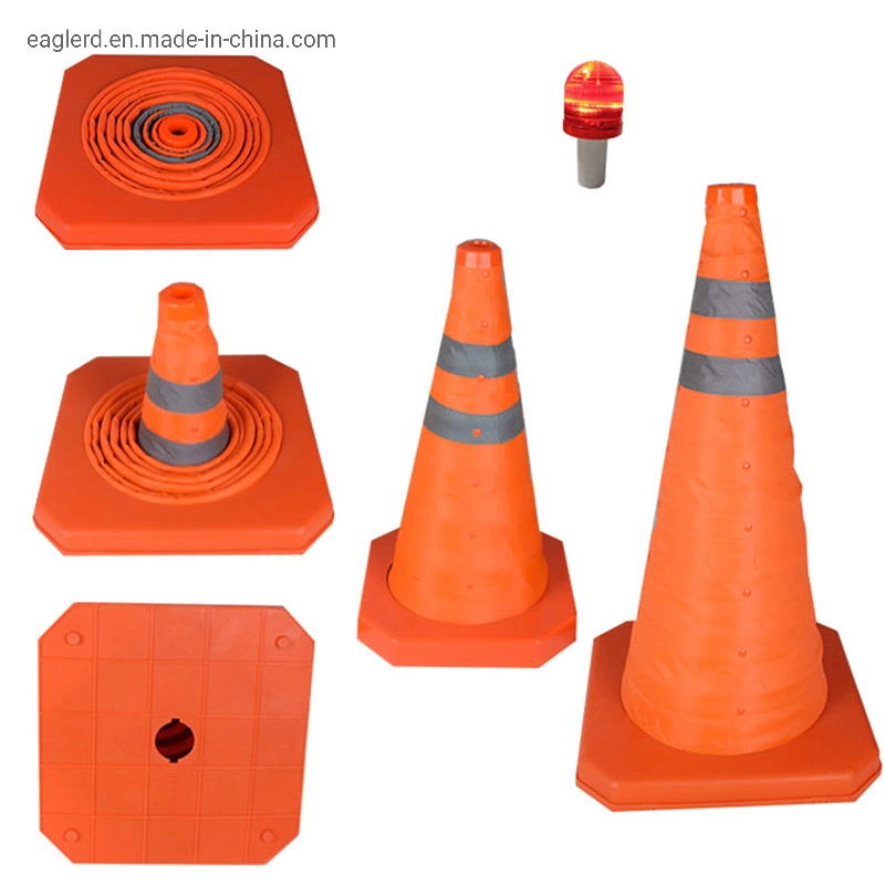 50cm Collapsible Traffic Cone with PP Basement