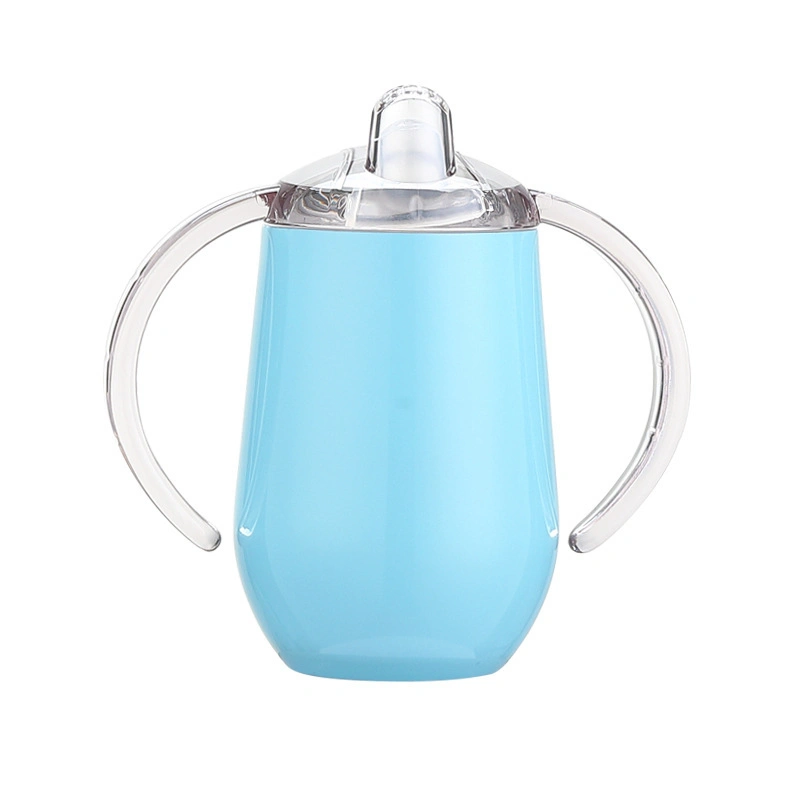 Sublimation Stainless Steel Children Sippy Wine Cups with Two Handle