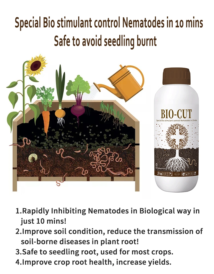 Bio Cut fertilizante soluble en agua líquida para enfermedad del suelo