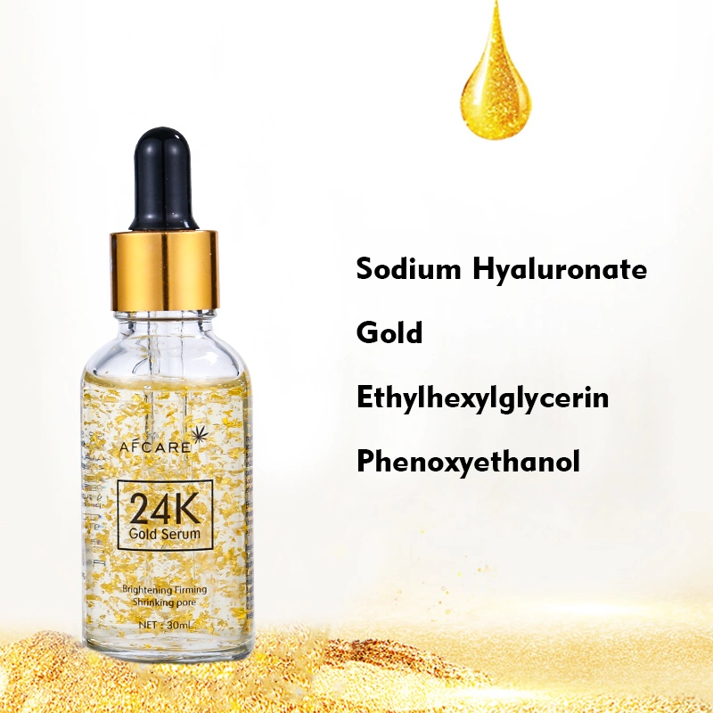 Private Label Vegan Nourishing Peptide 24K Gold Skin Serum for Us