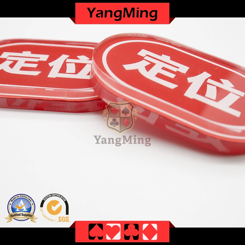 Factory Design Custom Acrylic Dealer Button Niuniu Gambling Poker Table Discard Holder