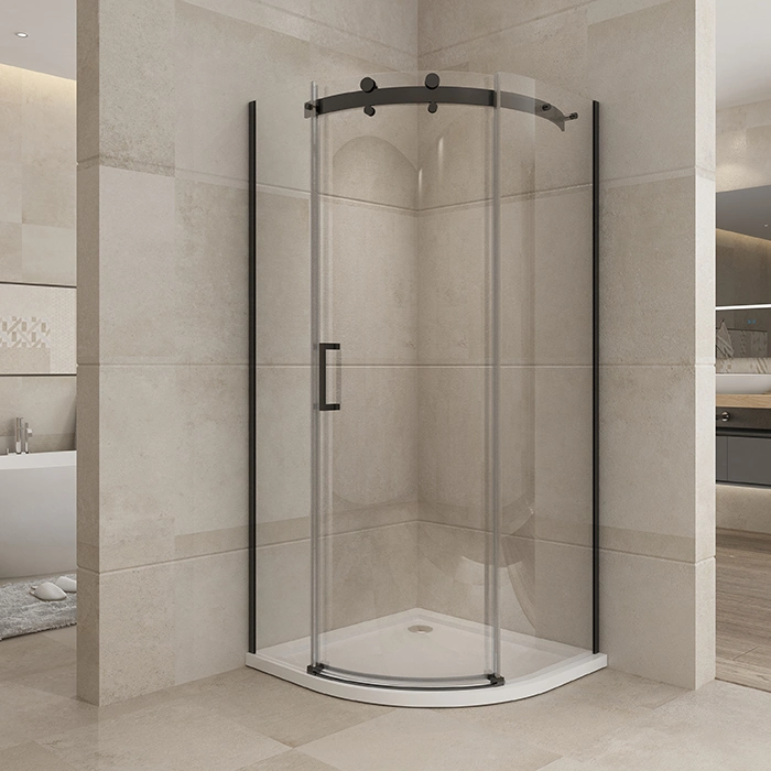 10mm Clear Tempered Glass Top Roller Sliding Shower Screen