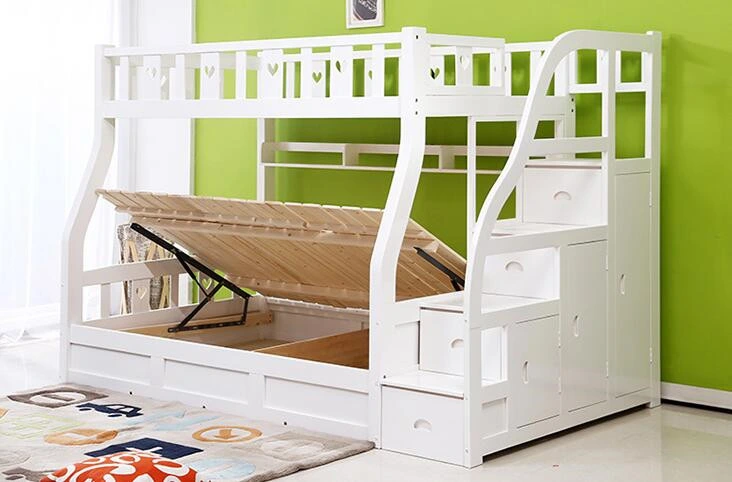 Solid Wooden Bed Room Bunk Beds Children Bunk Bed (M-X2213)