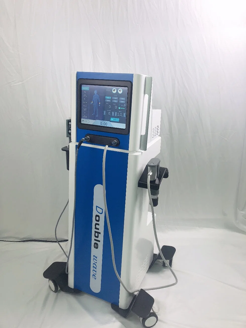 2 Handle Shock Wave Machine Electromagnetic Shockwave Therapy for Sports Injury Physical Therapy Health Center