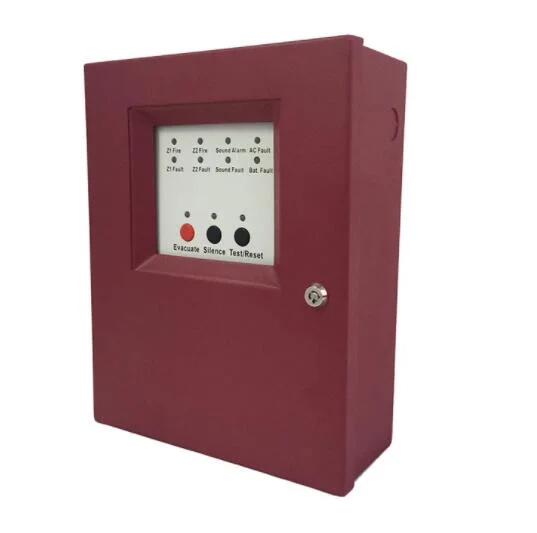 2 Zone Conventional Fire Alarm Control Panel for Factory and Restaurant