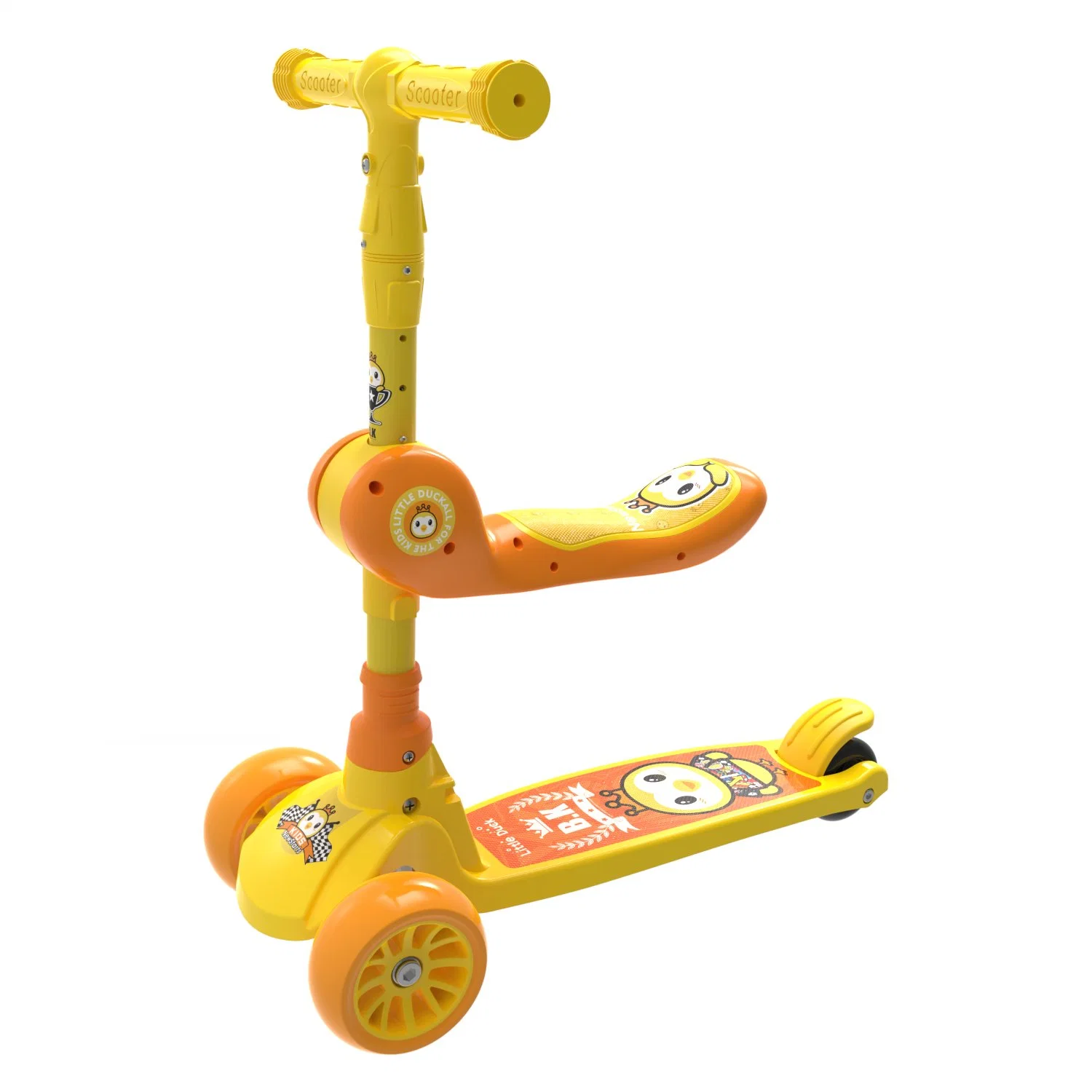 Los niños' Niños Scooters Scooter de pie con asiento para niños Deportes al aire libre