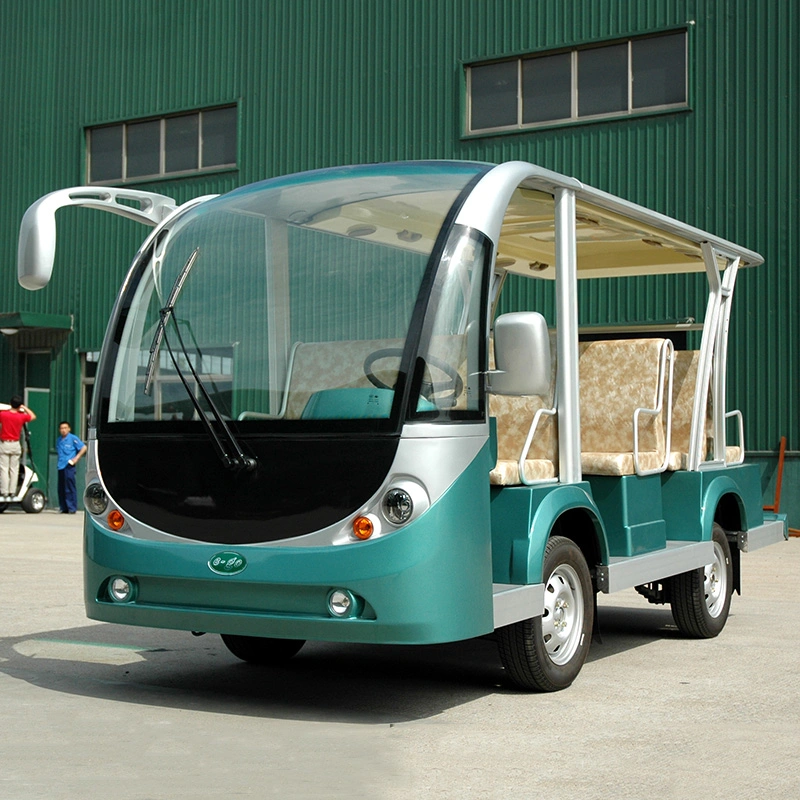 Tour lítio 10 lugares eléctrico Sightseeing Car Mini Shuttle autocarros