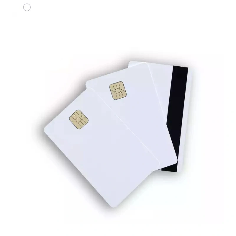 Impressão por atacado personalizada Contato FM4442 4428 Smart IC Chip Card Com painel de assinatura