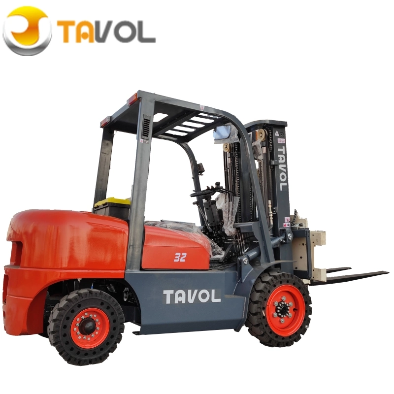 China Tavol Brand 3ton 2.5 Ton Diesel Forklift Used Forklift 3 Stage Mast Cheap Price