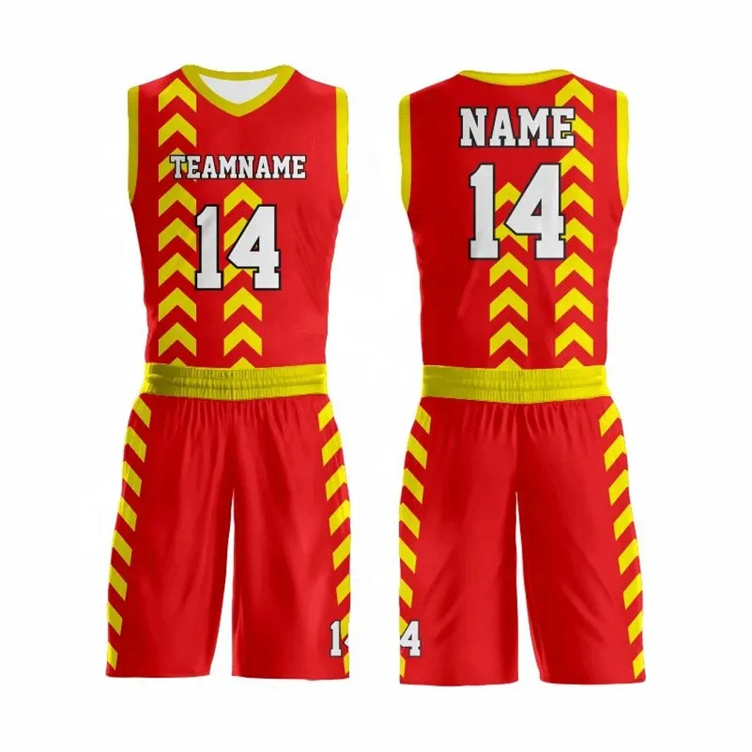 High quality/High cost performance  Custom with Logo Sublimation Sports Wear Clothes Basketball Uniform Men Jersey