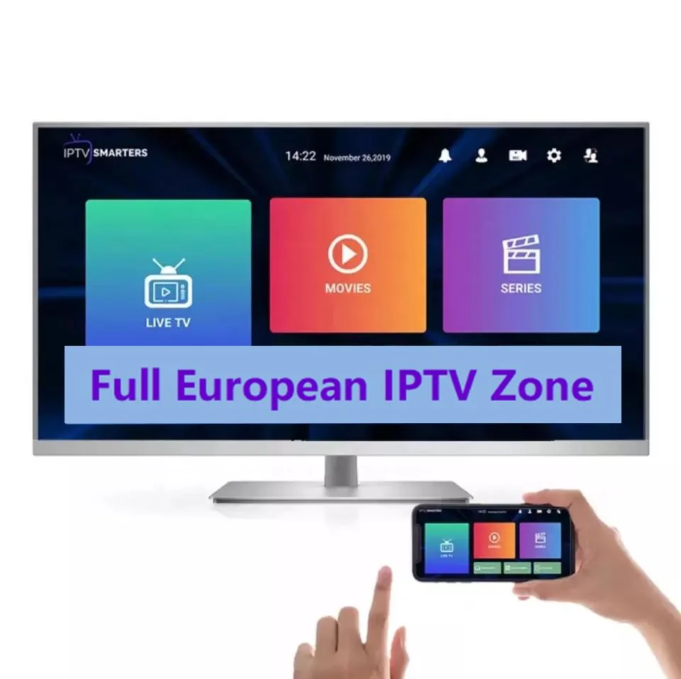 IPTV of 1 Year Subscription Ex-Yu France Spain Spanish Poland UK Dutch IPTV for Android Box African Greek Brazil IPTV with Smart Player