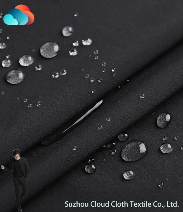 Venta caliente 140gsm Strech Dobby cuatro vías tejido impermeable para Ropa al aire libre