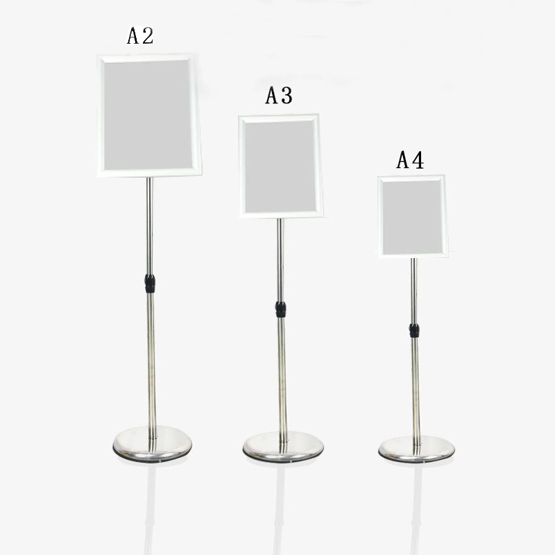 High quality/High cost performance A3 A4 Size Sign Holder Snap Frame Poster Stand for Menu Display