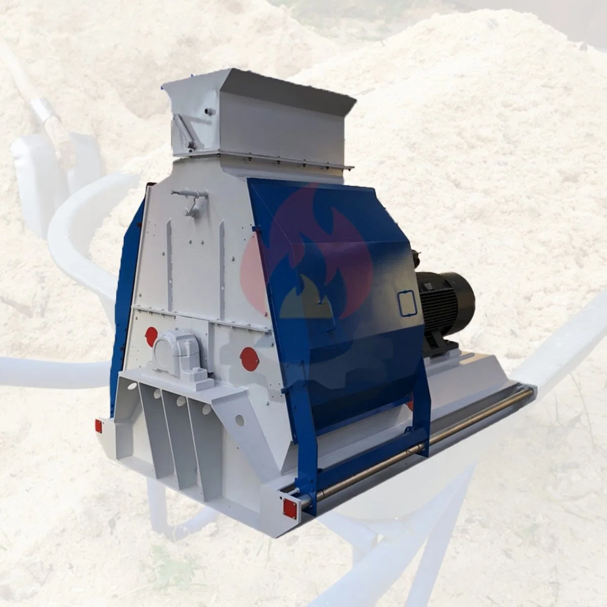 Машина для переработки травы для дробилки и дробилки риса гуска Дизельный Двигатель молоточное производство по дереву
