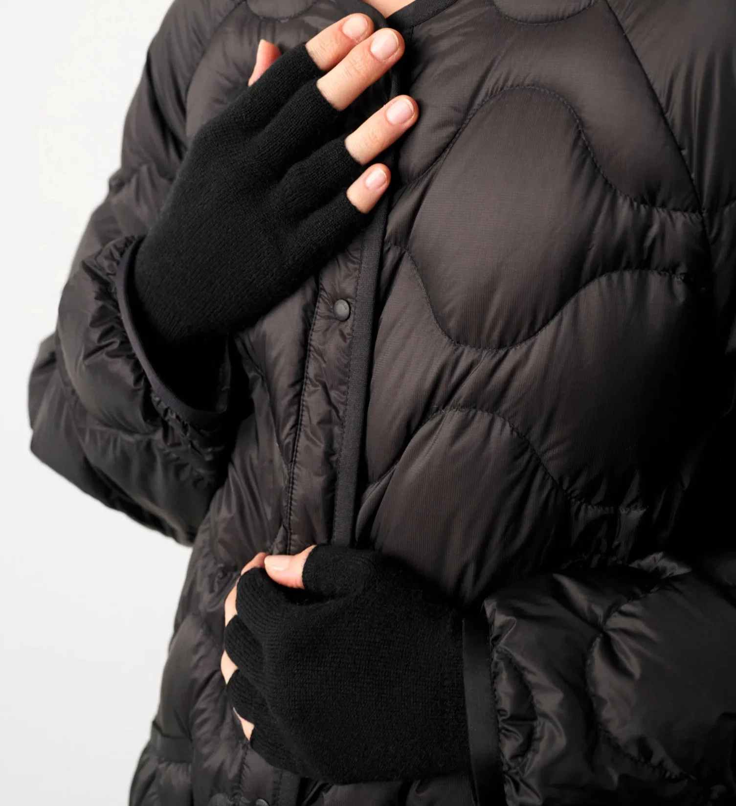 100% Cashmere Knitted Ladies Fashion Fingerless Mitten Gloves Apparel Accessories