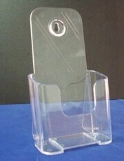 Countertop Brochure Holder High quality/High cost performance White Acrylic Stand A4 Size Perspex Sign Holder Pocket