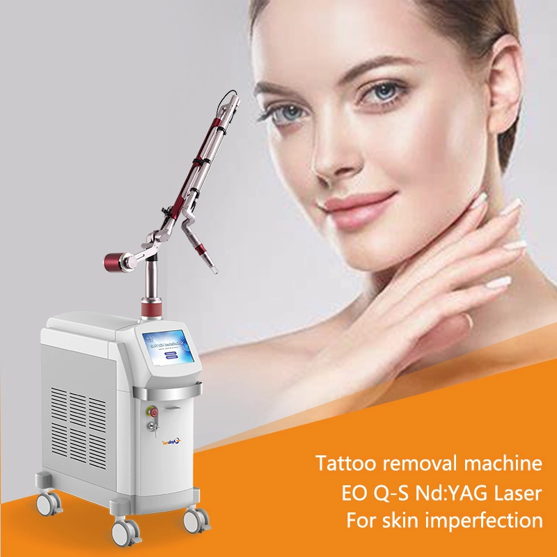 Conmutada Q ND YAG Medical CE blanquear la piel de alta potencia dispositivo 1064nm 532nm Qswitch Yag Láser para eliminar el color tatuaje