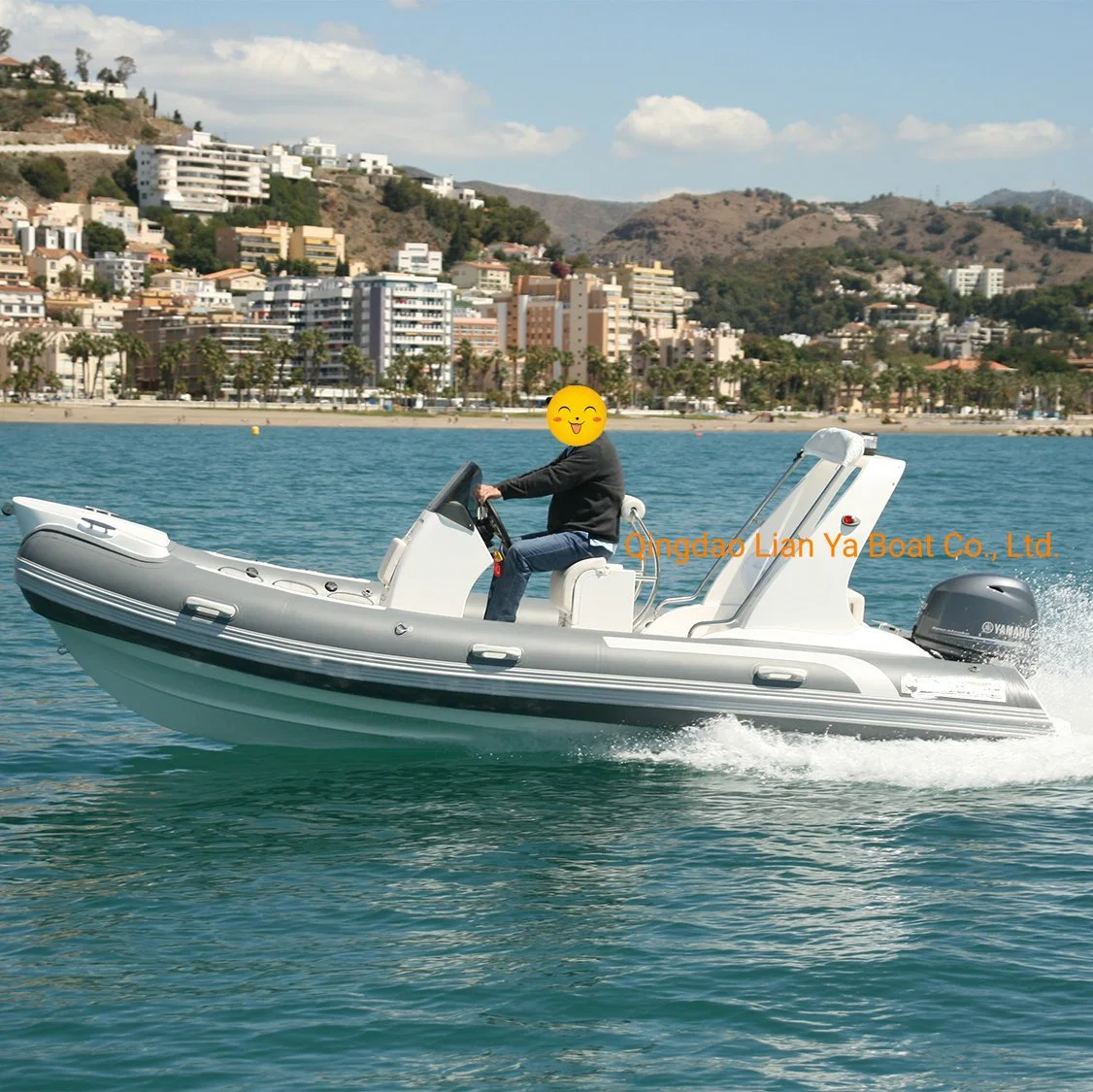 Liya 17ft Nuevo Modelo de barco de fibra de vidrio para la venta de barcos de costillas inflables