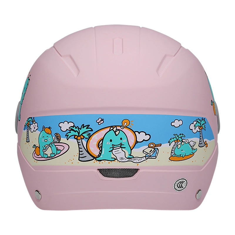 Casco de seguridad para niños, bicicleta para niños Dinosaurio Cartoon Casco de bicicleta con ventilación suave y confort Forro Balance Tricycle Casco de scooter para la protección