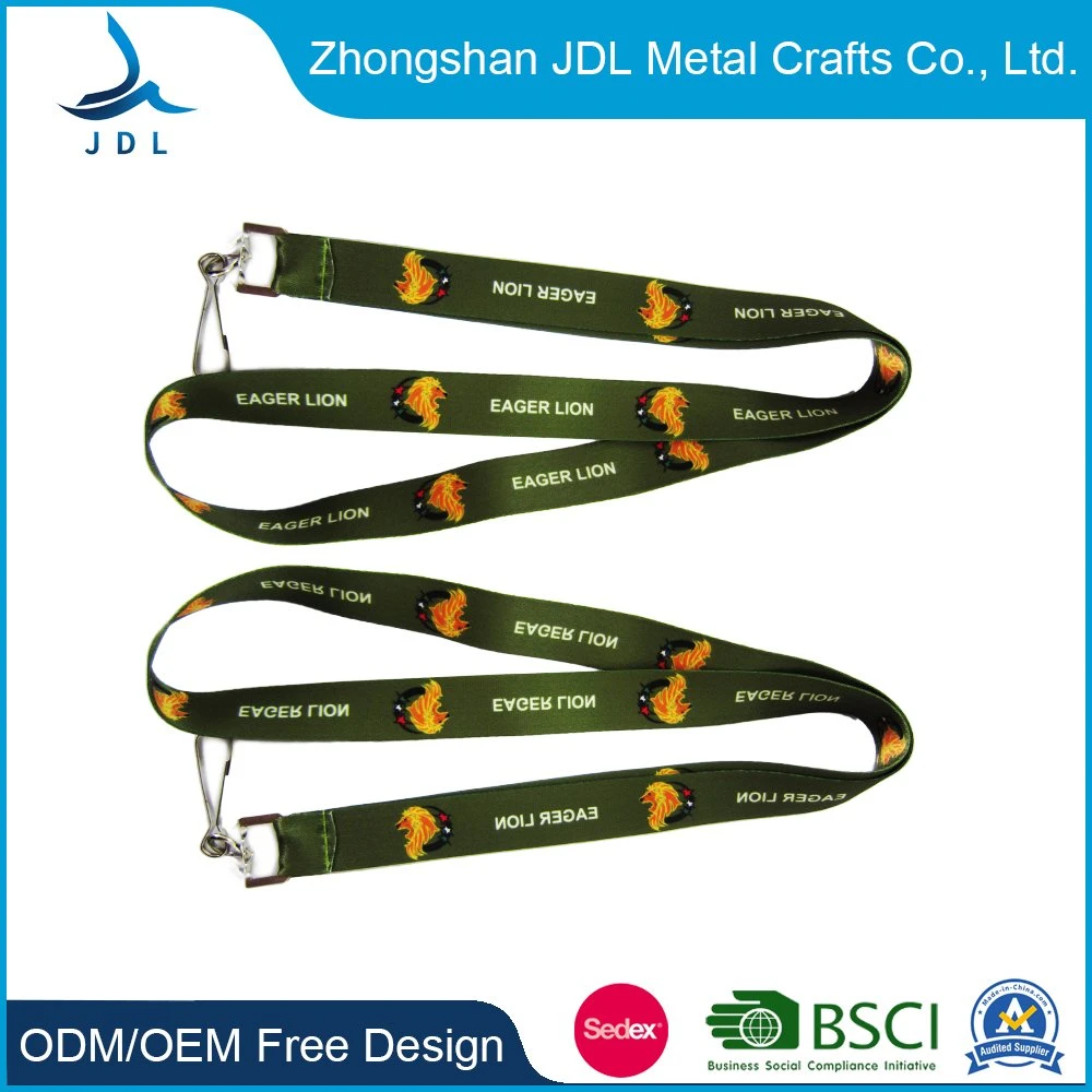 Customized Polyester Lanyards Hanger Hot Sales Heat Transfer (090)