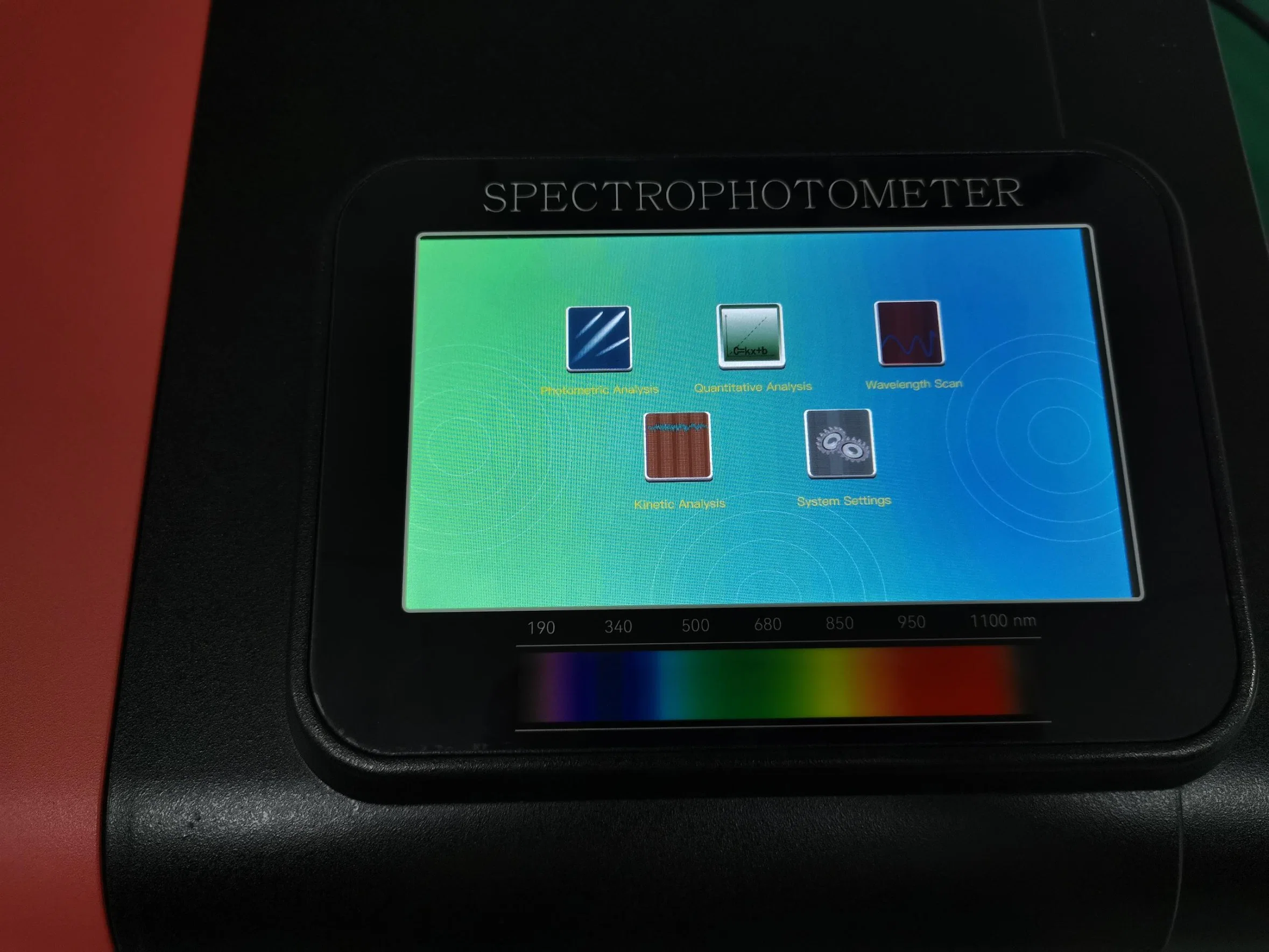 UV-Vis Spectrophotometer with C-T Type and Touch LCD Screen 7 Inches