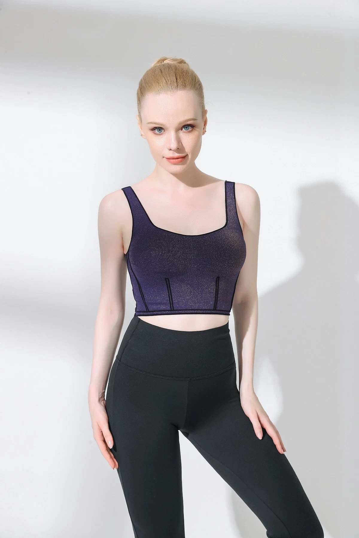 High quality/High cost performance  Comfortable Women Yoga Top Sports Vest Running Bra