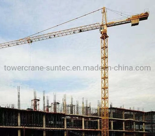 Qtz80 Guindaste de construção Auto Erecção Mobile grua-torre 8t