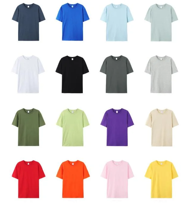 Custom Screen Print Plain Short Sleeve Mens Tshirt High Quality 100% Cotton Round Neck T Shirts for Men