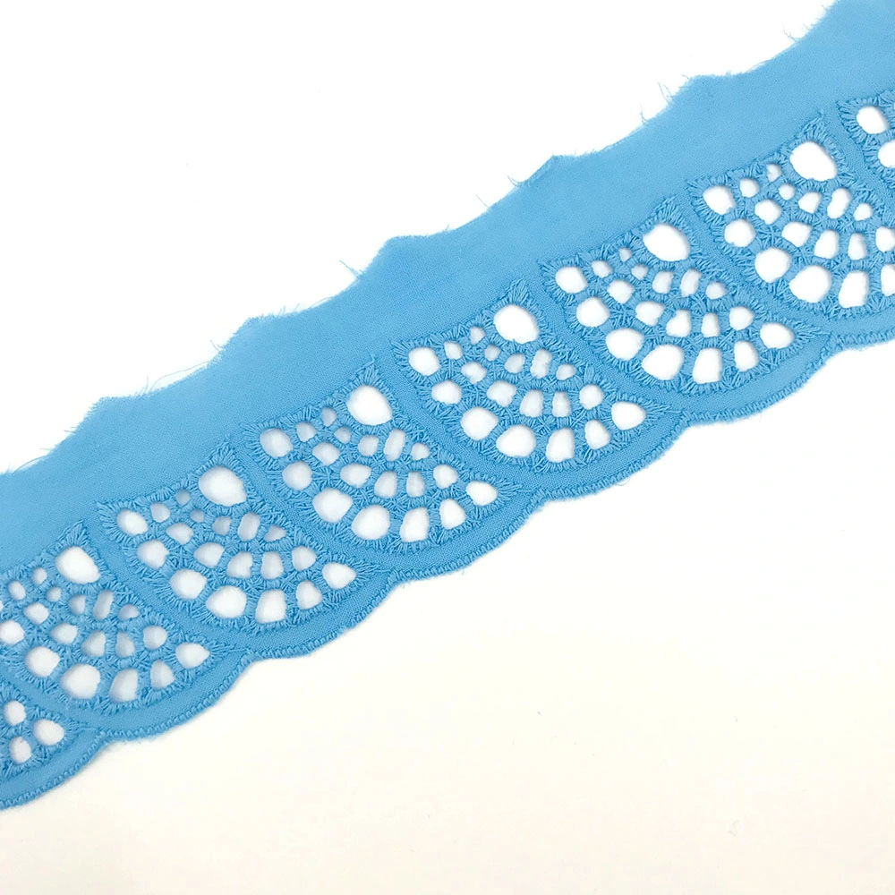 New Sale Polyester Cotton Trim Lace Appliques Quality Wide Lace Trim for Cloth