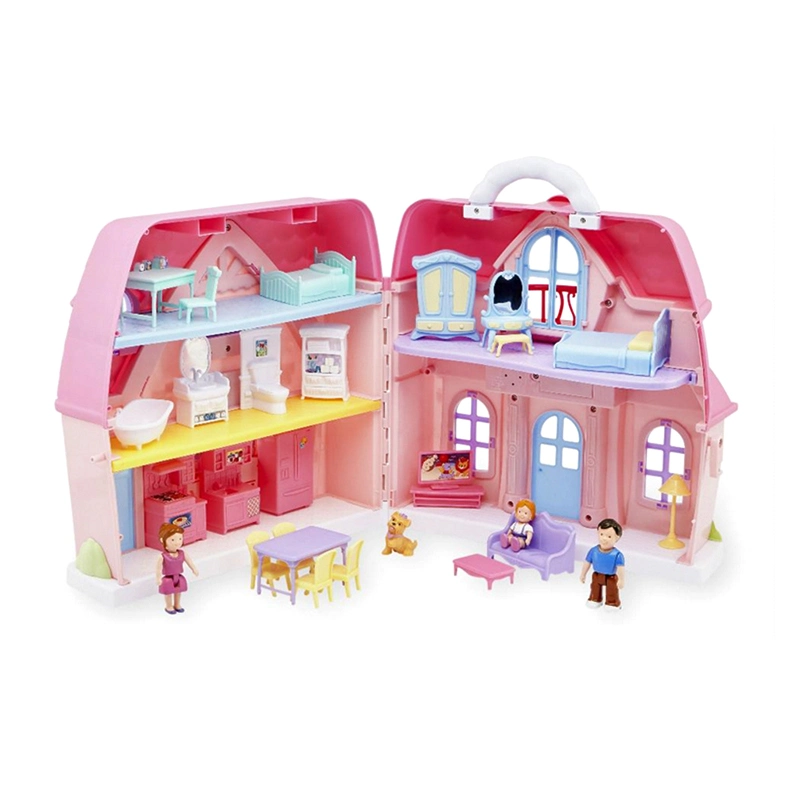 Les filles semblant famille heureuse Doll Play House jouet avec des meubles (10307928)