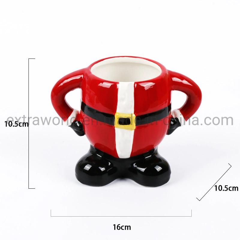 Casa de Navidad parte utilice regalo de promoción taza taza de cerámica pintada a mano en 3D.