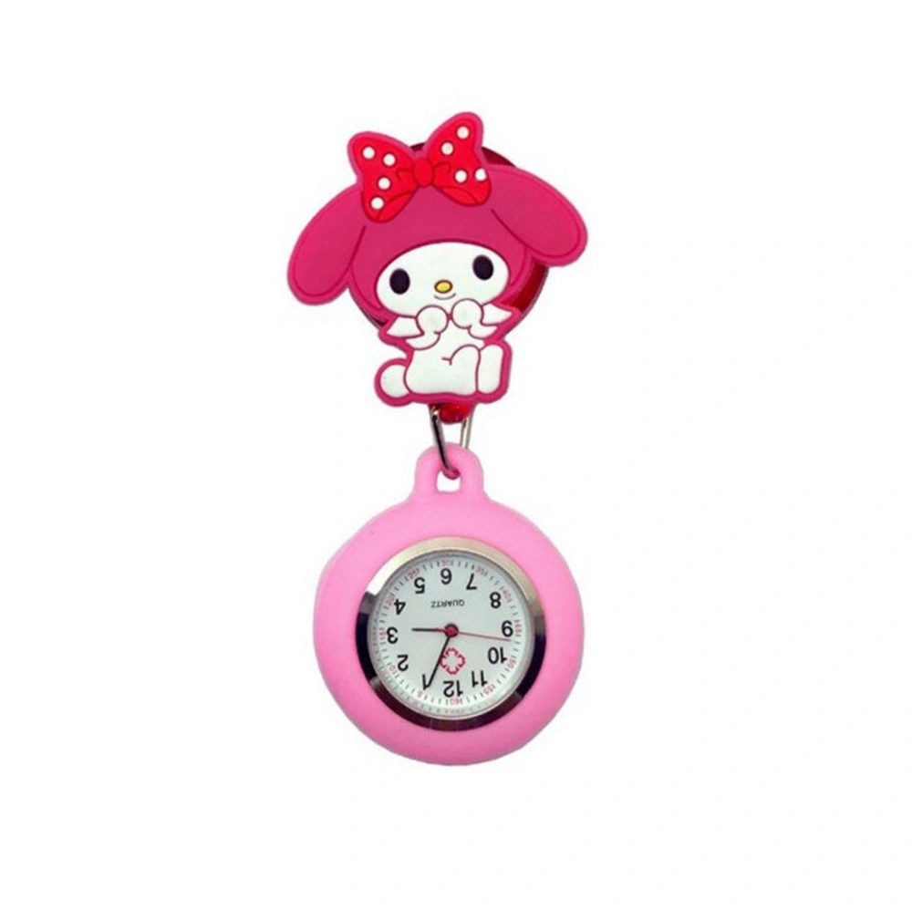 Cartoon Women Lovely Badge Reel Nurse Watch