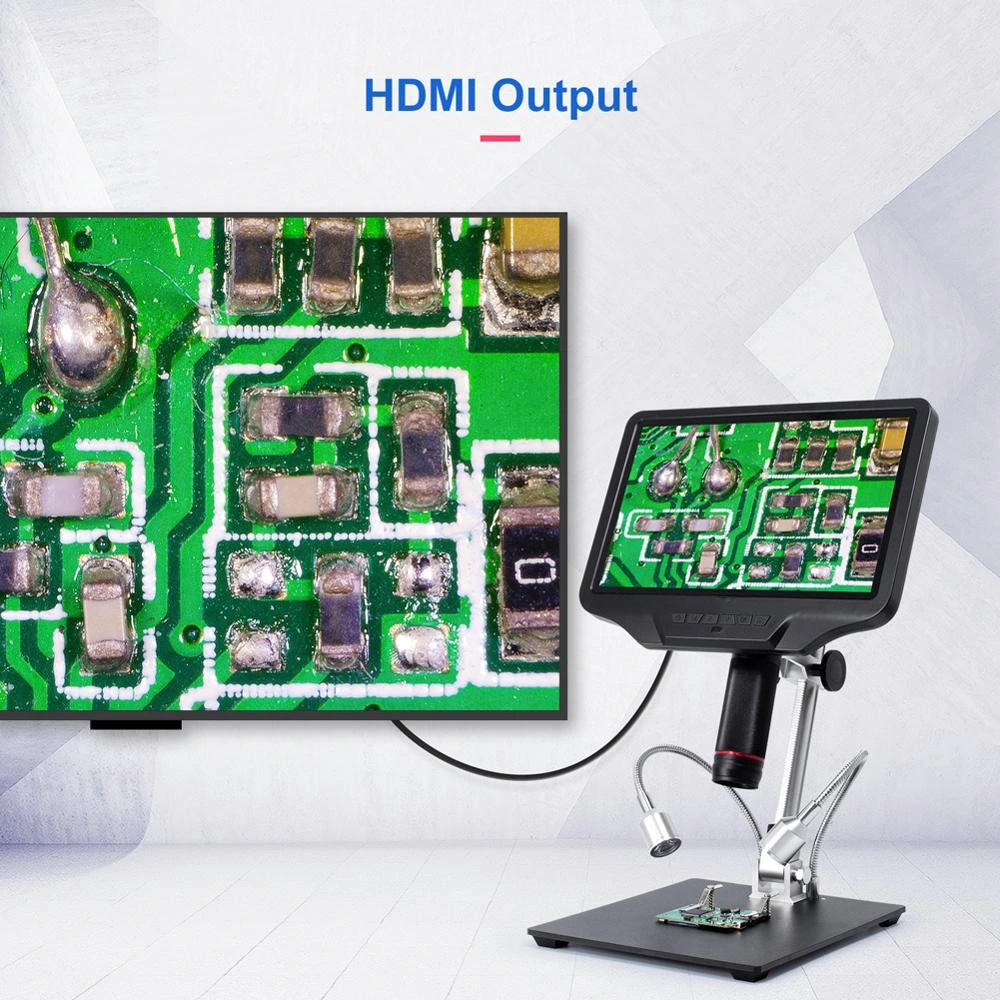 10,1'' WiFi HDMI/USB Ad409 HDMI ® Software de medida de microscopio digital PC Conexión para herramientas de soldadura de PCB