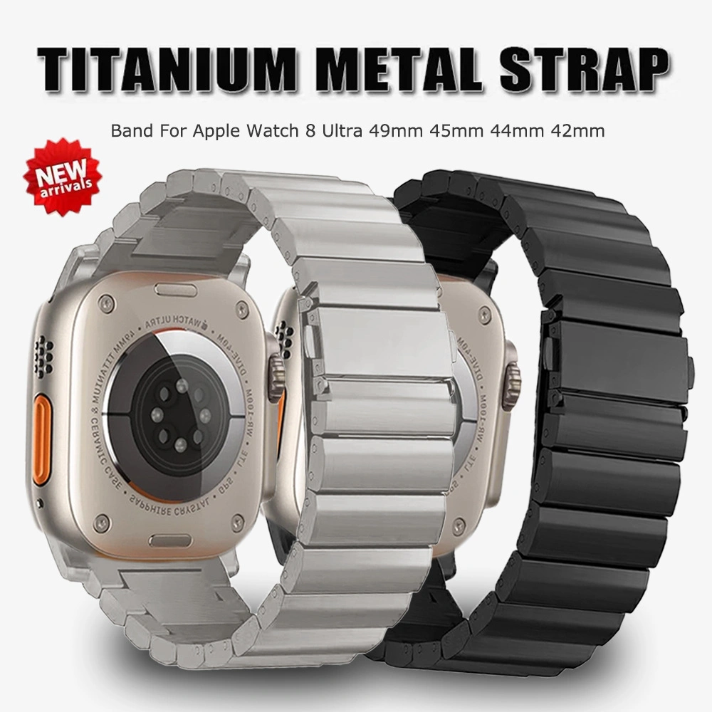 Titanium Metal Watch Strap Replacement iWatch Steel Watch Band for 38/40/44mm
