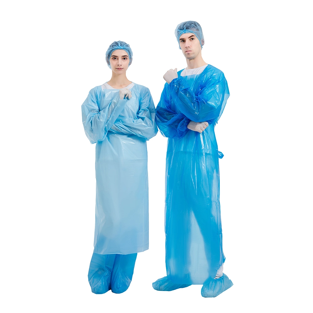 Surgical Medical Hospitals Doctor Isolation Waterproof Protective CPE Disposable Gown