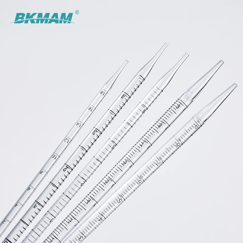 Graduated Serological Pipette Sterile Serological Pipette Individual Package, with Filter, Standard Length, Laboratory Grade with CE FDA and ISO Certifications
