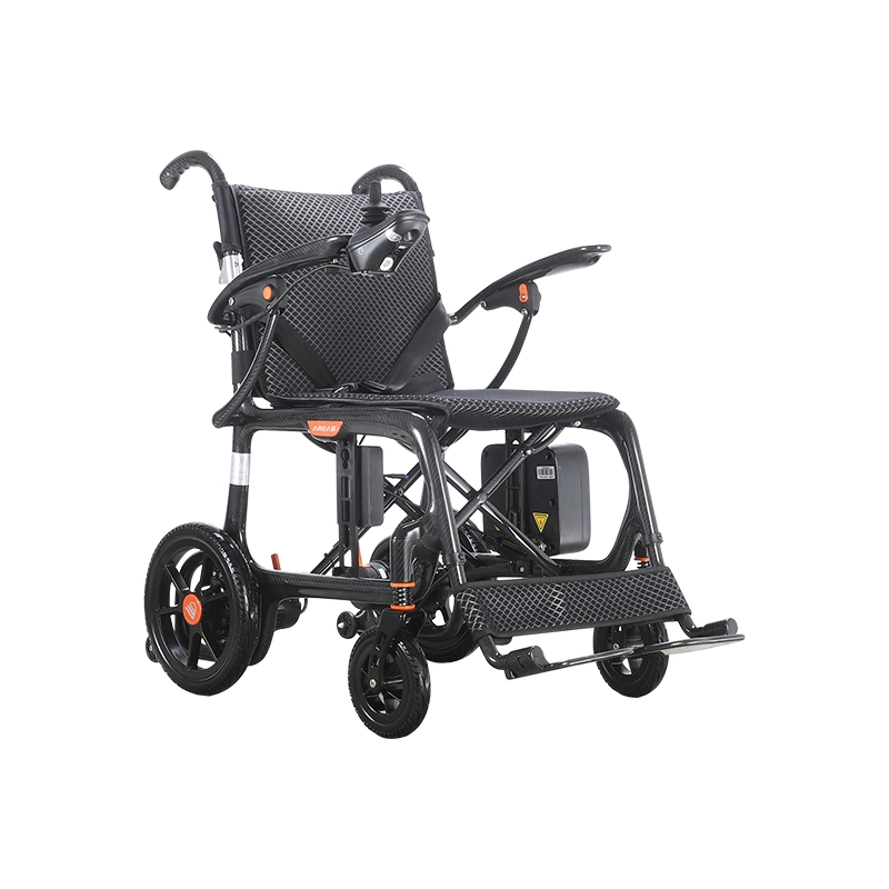 Ultra Lightweight Motorized Travel Adjustable Portable Foldable Carbon Fiber Folding Power Electric Wheelchair for Sale