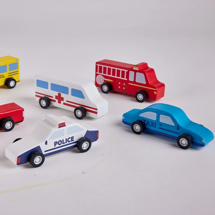 Wooden Vehicle Toy Car Set