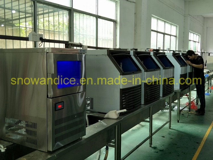 120kg Vertical Ice Machine Western Restaurant Ice Cube Maker