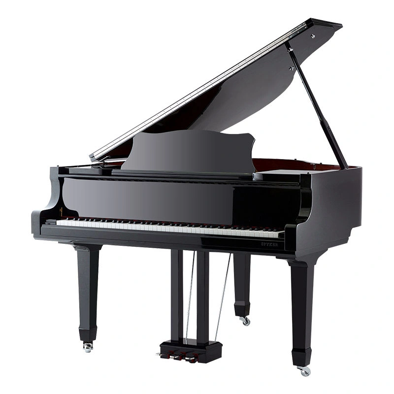 Red Black White Polished Grand Digital Piano for Hotel Bar Bookshop