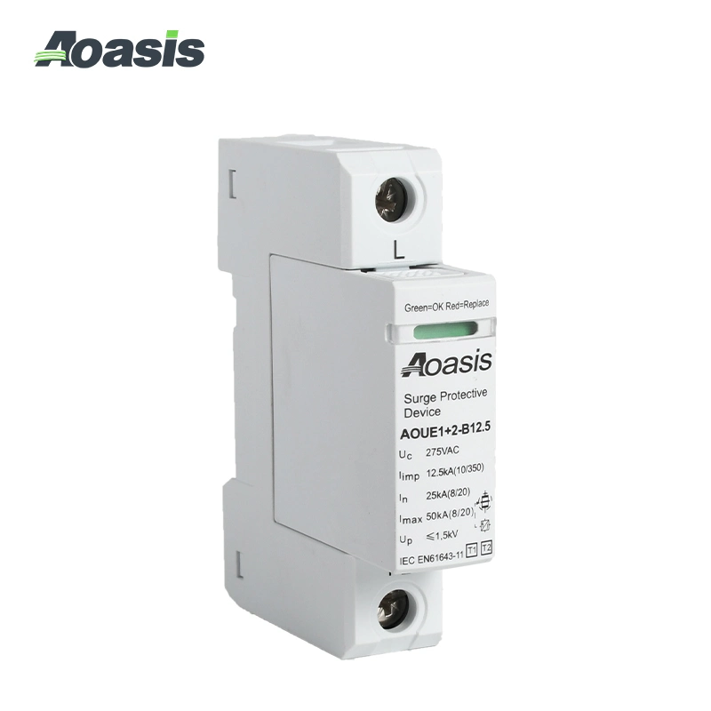 Aoasis Aoue1+2-B12.5 AC SPD Surge Arrester 230/400V Industrial Controls Surge Protection Device