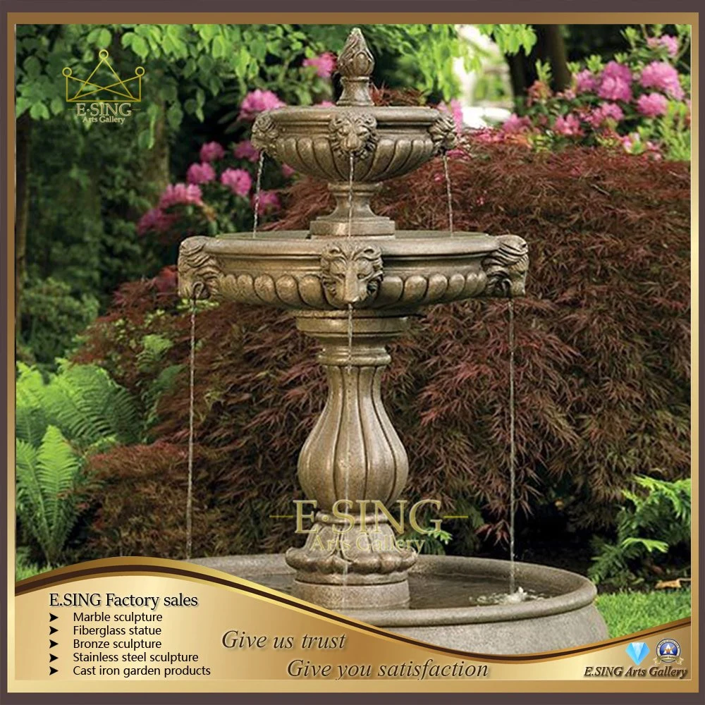 Outdoor Garden Large Life Size Lady Angel Garden Metal Bronze Water Fountain Statue