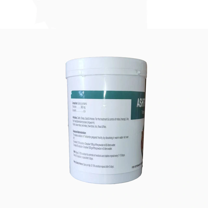 Veterinary Drug Medicine Trichlorfon Raw Powder for High Quality Poultry and Cattle