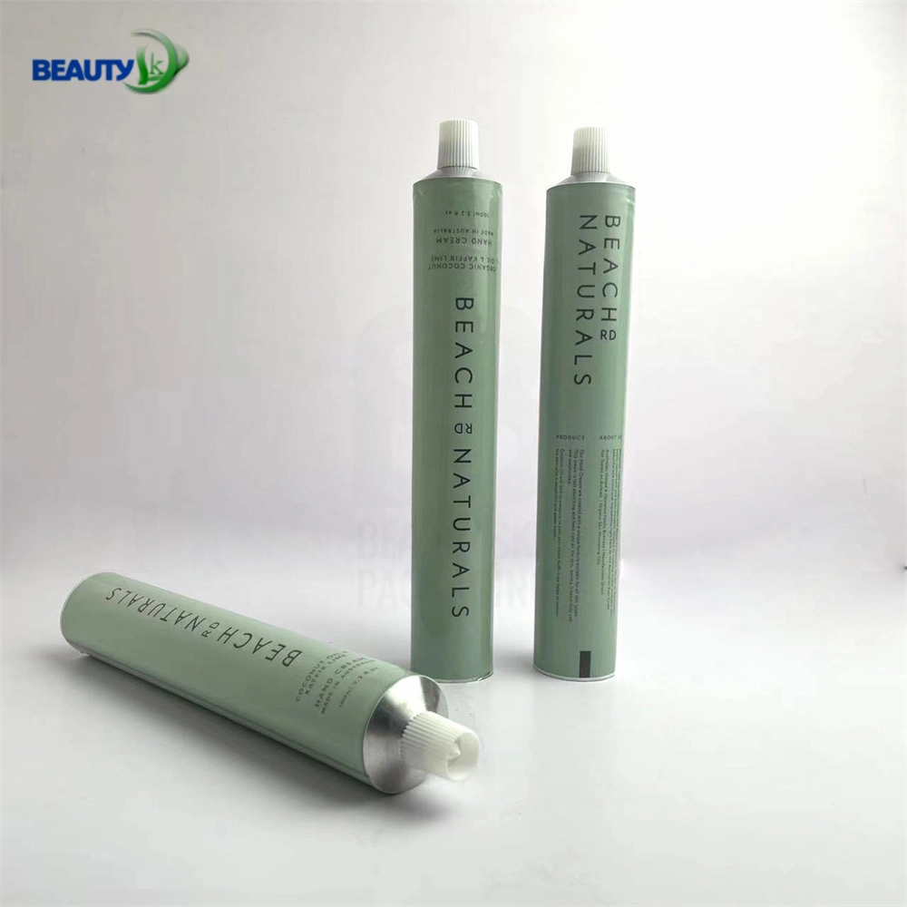 Hot Selling Printed 100ml Pure Aluminum Tube for Packaging Aluminum Tubes Cosmetic with Octagonal Cap Flip Top Cap