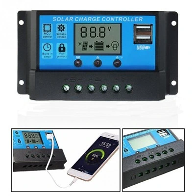 Economic Solar Charging Controller Regler 10A 20A 30A 12/24V Auto